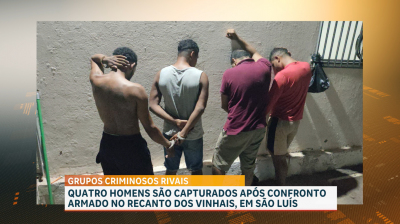 Tiroteio no Recanto dos Vinhais termina com 2 baleados e 4 suspeitos presos