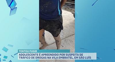 PM apreende adolescente por suspeita de tráfico de drogas na Vila Embratel