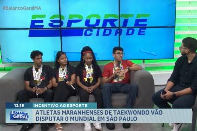 Entrevista com atletas maranhenses de taekwondo que vão disputar o Mundial em São Paulo
