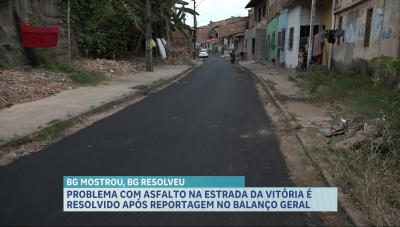 BG resolveu: problema com asfalto é resolvido na Estrada da Vitória após reportagem