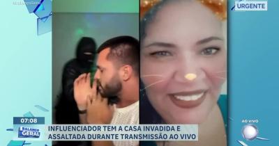 Influenciador tem casa invadida e é assaltado durante transmissão ao vivo