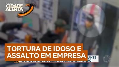 Criminosos são presos após torturarem casal de idosos e invadirem empresa