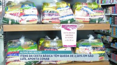 Cesta básica de ludovicenses registra queda, em novembro