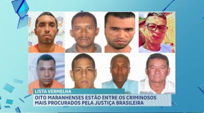 Oito maranhenses são mencionados em lista de criminosos mais procurados pela justiça brasileira
