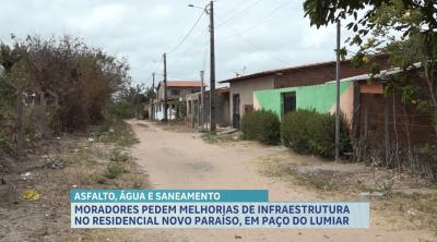 Falta de pavimentação representa riscos à moradores do bairro Novo Paraíso, em Paço do Lumiar