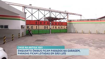 Crise na antiga 1001 deixa ônibus parados e afeta transporte em São Luís