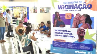 Maranhão aplica mais de 300 mil doses da vacina contra a influenza