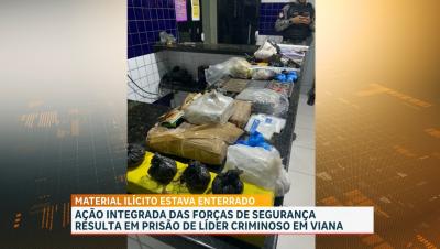 Ação policial apreende armamento e drogas enterradas em residência no município de Viana