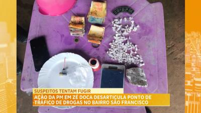 Ação da PM em Zé Doca desarticula ponto de tráfico de drogas no bairro São Francisco