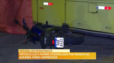 Motociclista morre morre atropelado por ônibus na Av. Mário Andreazza