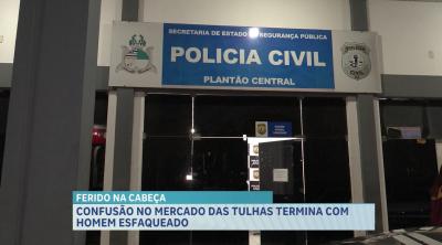 Confusão no Mercado das Tulhas termina com homem esfaqueado