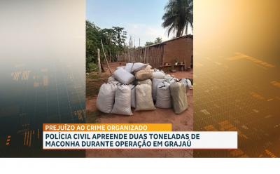 A PC-MA apreendeu duas toneladas de maconha durante operação no município de Grajaú