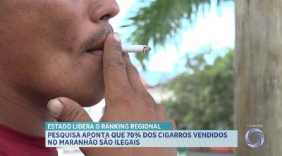 Pesquisa aponta que 70% dos cigarros vendidos no Maranhão são ilegais
