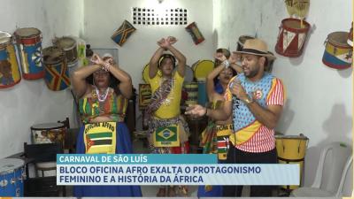 Bloco Oficina Afro homenageia às Guerreiras de Daomé nesse Carnaval, em São Luís
