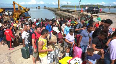 Terminal da Ponta da Espera tem movimentação intensa de passageiros retornando à capital