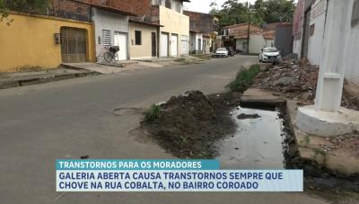 Galeria aberta no Coroado causa transtornos em dias de chuva e mobiliza moradores