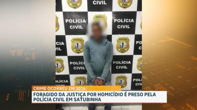 Foragido há 12 anos por assassinato é preso em Satubinha