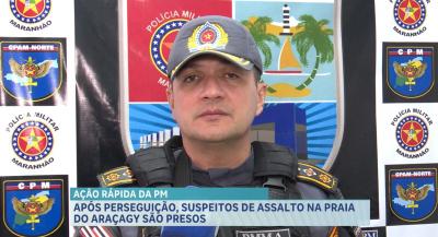 Suspeitos de Assalto na Praia do Araçagy são Presos Após Perseguição Policial em São Luís