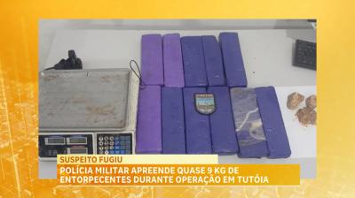 Polícia Militar apreende grande cerca de 9kgs de entorpecentes, em Tutóia; suspeito está foragido