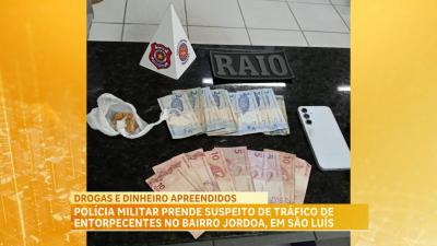 Polícia Militar prende suspeito de tráfico de entorpecentes no bairro Jordoa, em São Luís