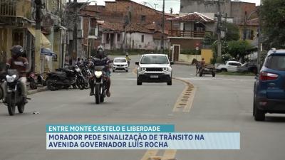 Morador pede sinalização de trânsito na Avenida Governador Luís Rocha