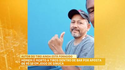Homem é morto a tiros dentro de bar por aposta de 50 reais em jogo de sinuca