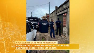 Polícia Civil cumpre mandados contra três suspeitos de homicídio, em Caxias