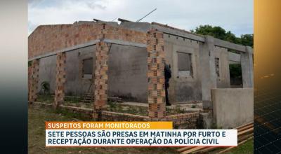 Polícia prende grupo por furto e receptação de materiais, em Matinha