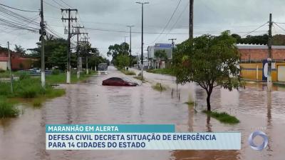 Maranhão em alerta com chuvas intensas e cidades em emergência