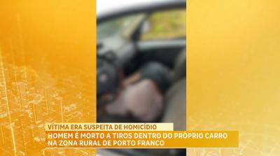 Suspeito de homicídio é morto a tiros dentro do próprio carro em Porto Franco