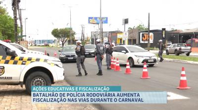 Fiscalização é intensificada nas rodovias estaduais no período carnavalesco
