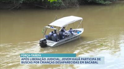 Após autorização judicial, Kauã, de 8 anos, recebe alta do hospital e auxilia nas buscas pelos primo