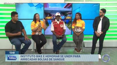 Ação solidária une ciclistas, ambulantes e Cruz Vermelha para doação de bolsas de sangue