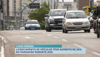 Emplacamentos de veículos crescem 26% no Maranhão em 2025