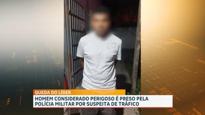 PM prende suspeito de liderar uma organização criminosa por tráfico de drogas, em Buriti