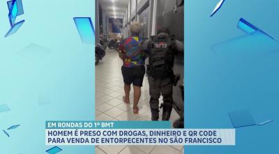 Homem é preso por tráfico de drogas no bairro São Francisco, em São Luís