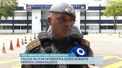Polícia Militar intensifica ações durante o Carnaval e já apreende três armas de fogo em São Luís