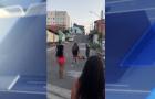 Homem é flagrado agredindo mulher em rua de São Luís