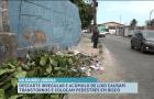 Descarte irregular e acumulo de lixo causam riscos à segurança de pedestres no bairro Jórdoa, em São Luís