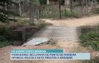 Ponte de madeira representa riscos à segurança de motoristas e pedestres no bairro Santa Bárbara