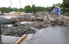 Chuva causa rompimento de obra e alagamentos na Estrada do Sítio Grande em Paço do Lumiar