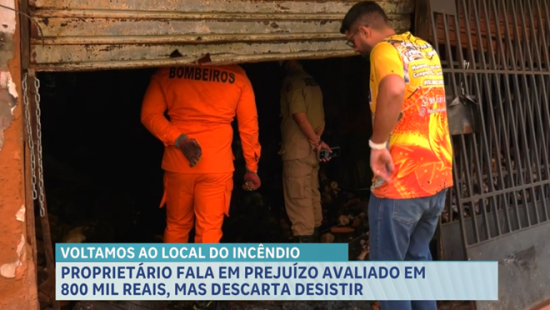 “A gente está tentando sair dessa situação”: diz proprietário de loja incendiada em São Luís